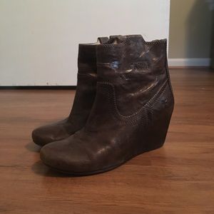 Frye Platform Wedge Boots